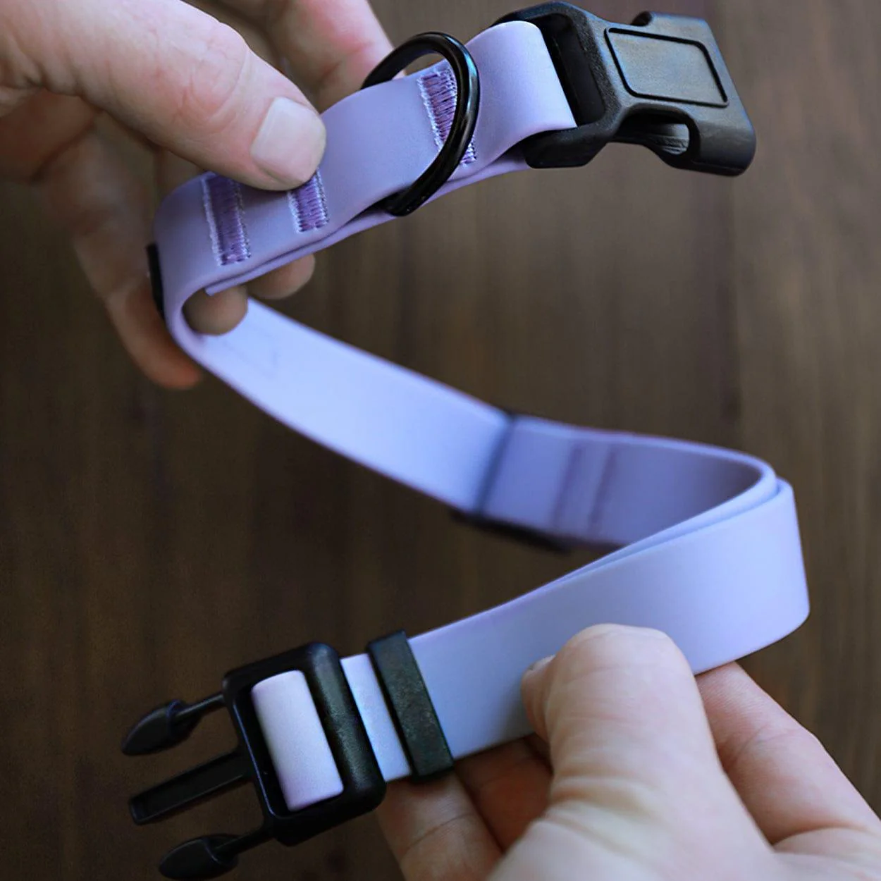 Black Waterproof Adjustable Dog Collar - Image 3