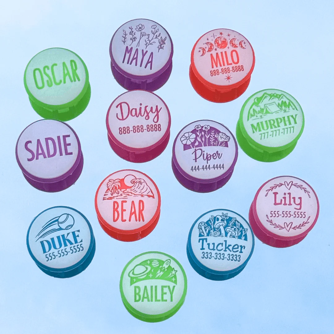 Custom Artwork | Glow In The Dark AirTag Holder Slide-On Pet ID Tag - Image 5