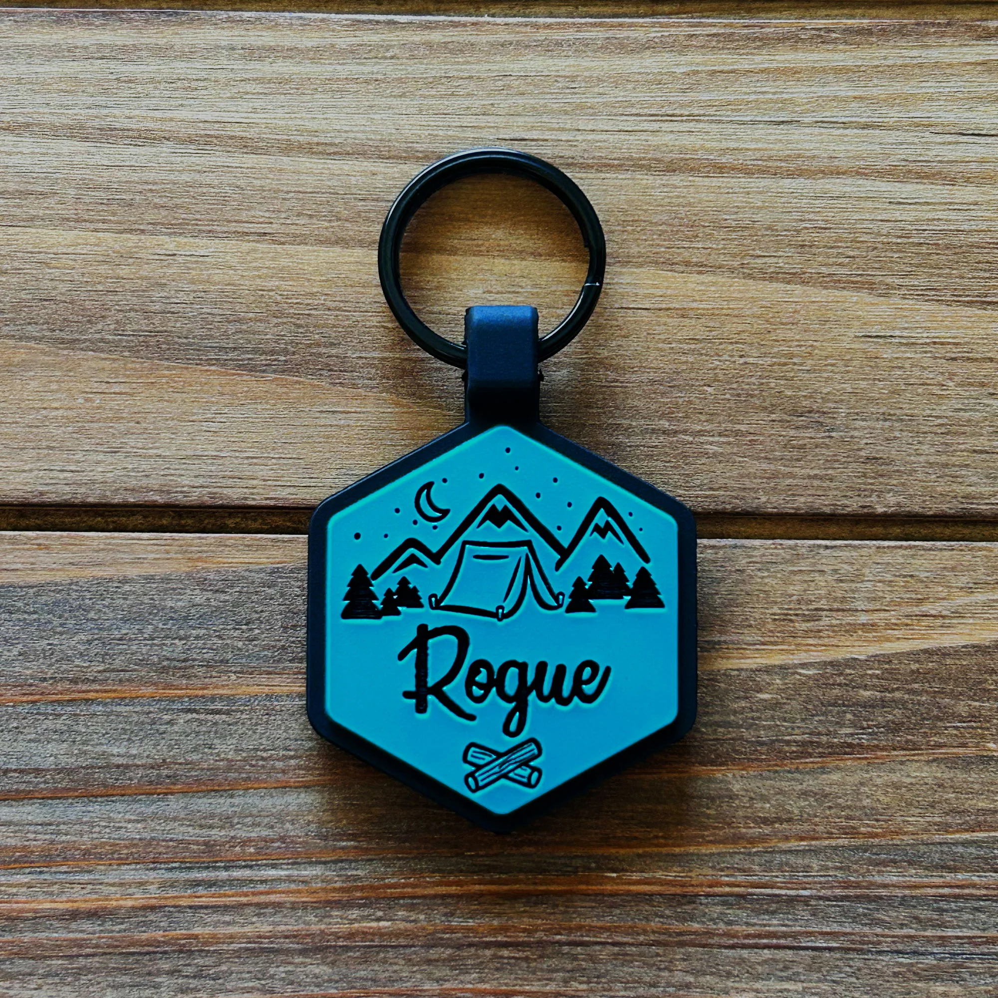Happy Camper Silicone ID Tag - Image 3