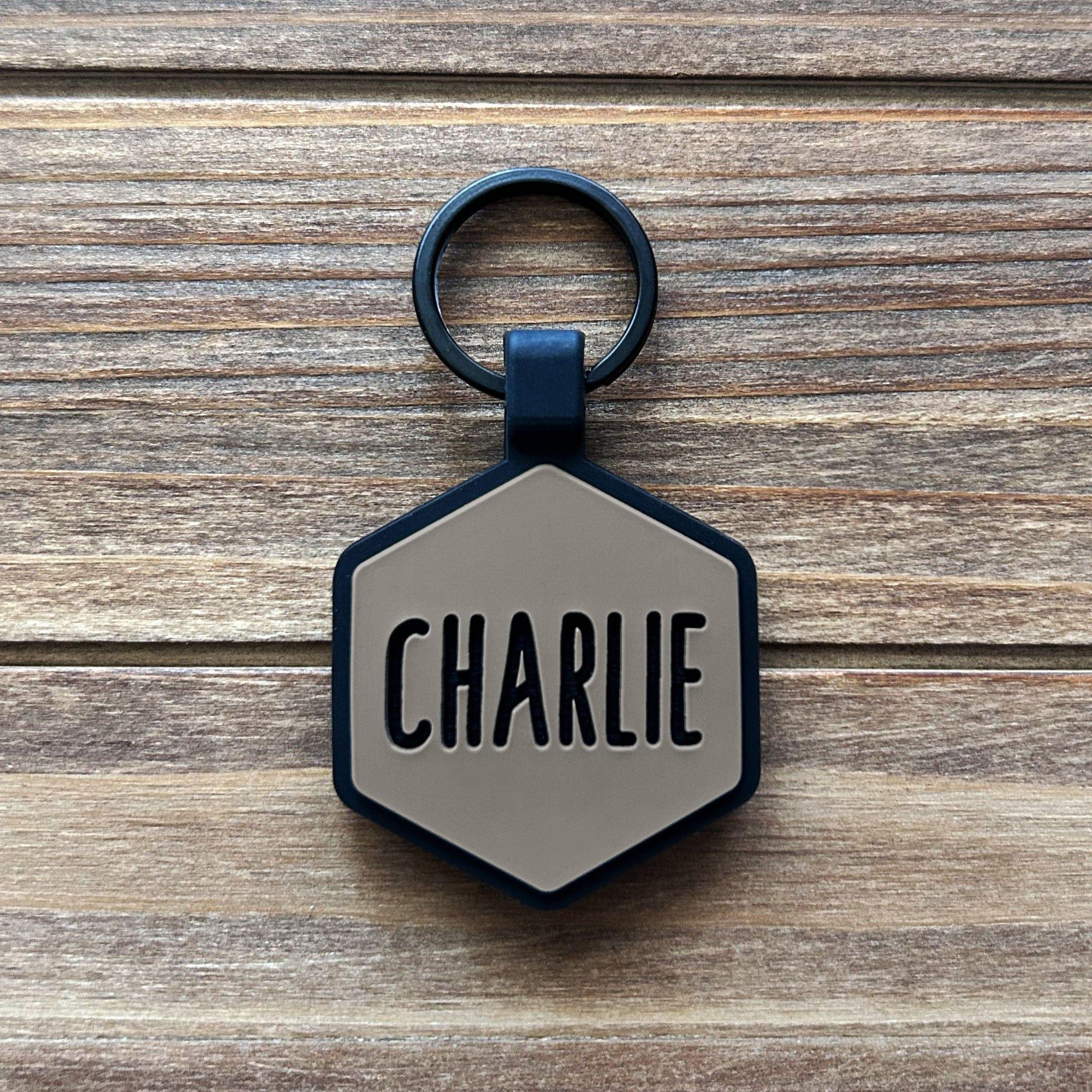 Taupe Silicone ID Tag - Image 3